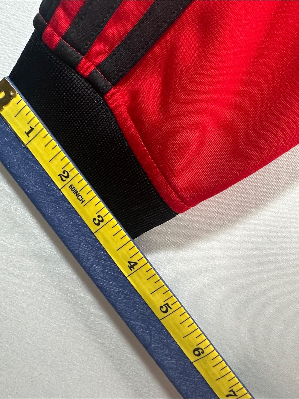 Adidas red black 3-stripes youth track jacket stand up collar  full zip closure - Picture 13 of 15